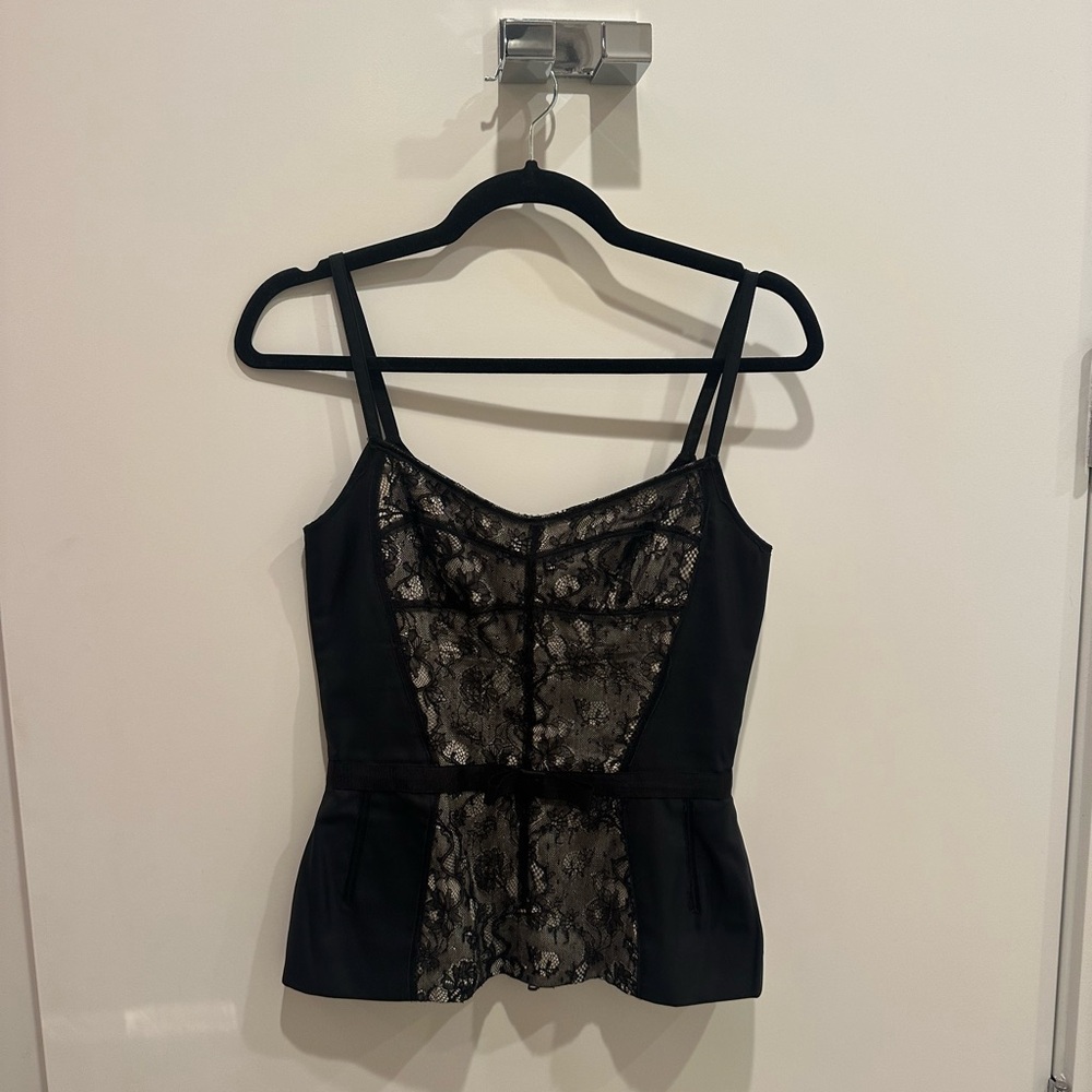 Dolce and Gabbana Vintage Elegant Black Lace Women's Top